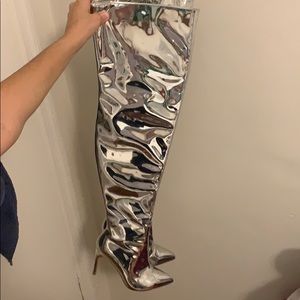 Metallic Boots